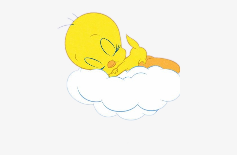 Tweety Titti Sweetdreams Goodnight Cartoon Cloud Theclo - Tweety Goodnight Cartoons, transparent png