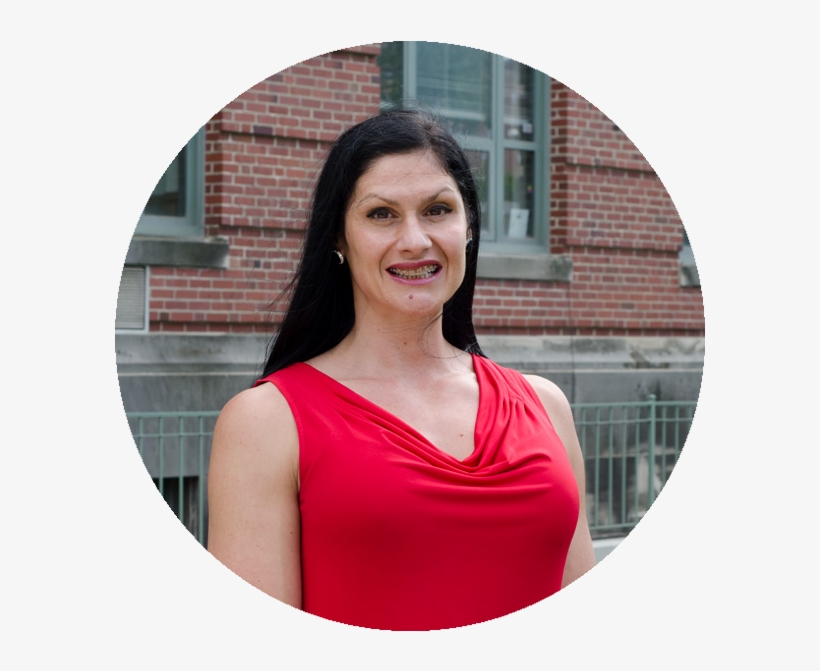 Woman In Red Dress Stands Outside Of Ramseyer Hall - Education, transparent png
