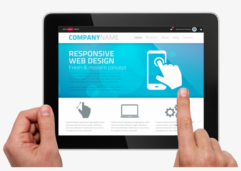 Ipad Hand - Ipad In Hand Png, transparent png