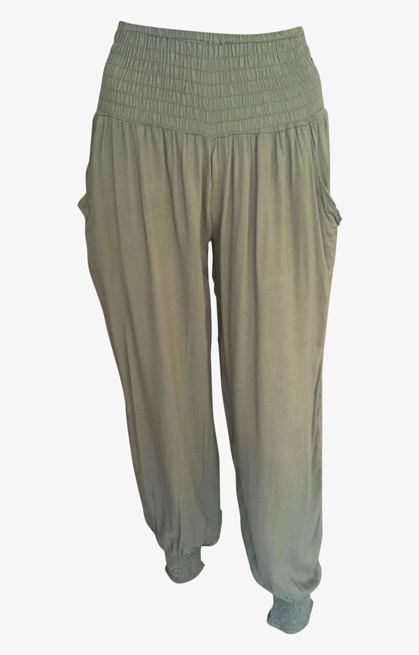 Khaki Harem Trousers - Pocket, transparent png