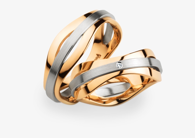 1356109412 - Gold And Platinum Wedding Ring, transparent png