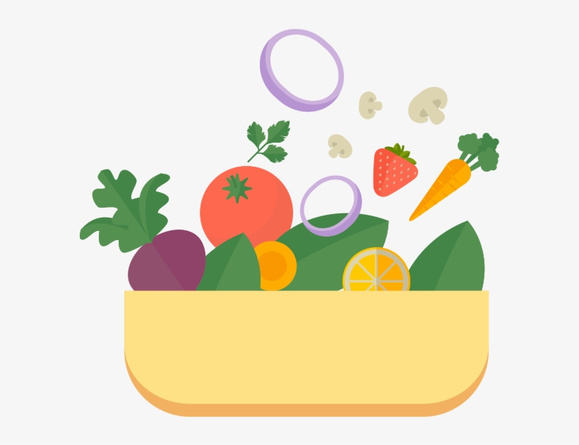 My Healthy Plate Components - Fruits And Vegetables Plate Clipart, transparent png
