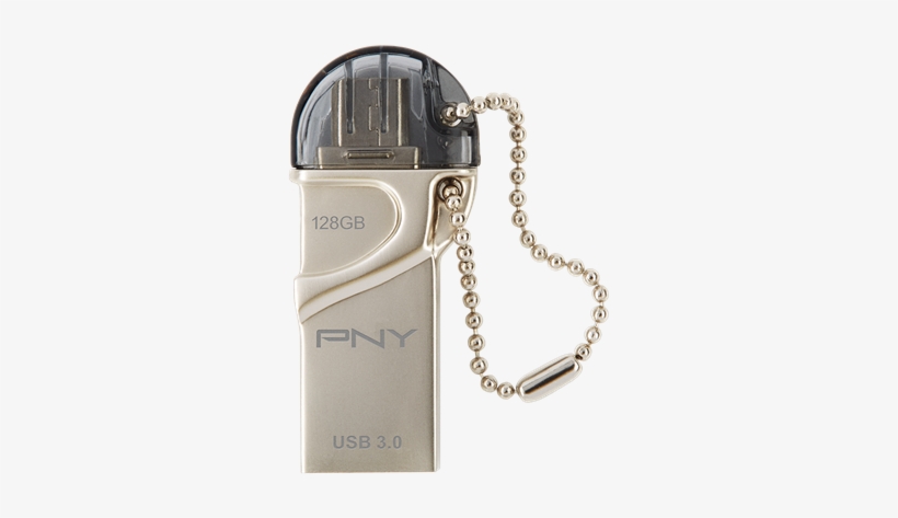 Flash Drive For Android Devices - Pny 64gb Duo Link Otg Usb 3.0 Flash Drive, transparent png