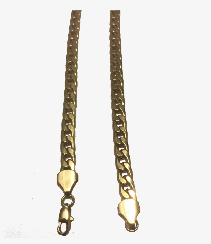 Gold Cuban Link - Gold, transparent png