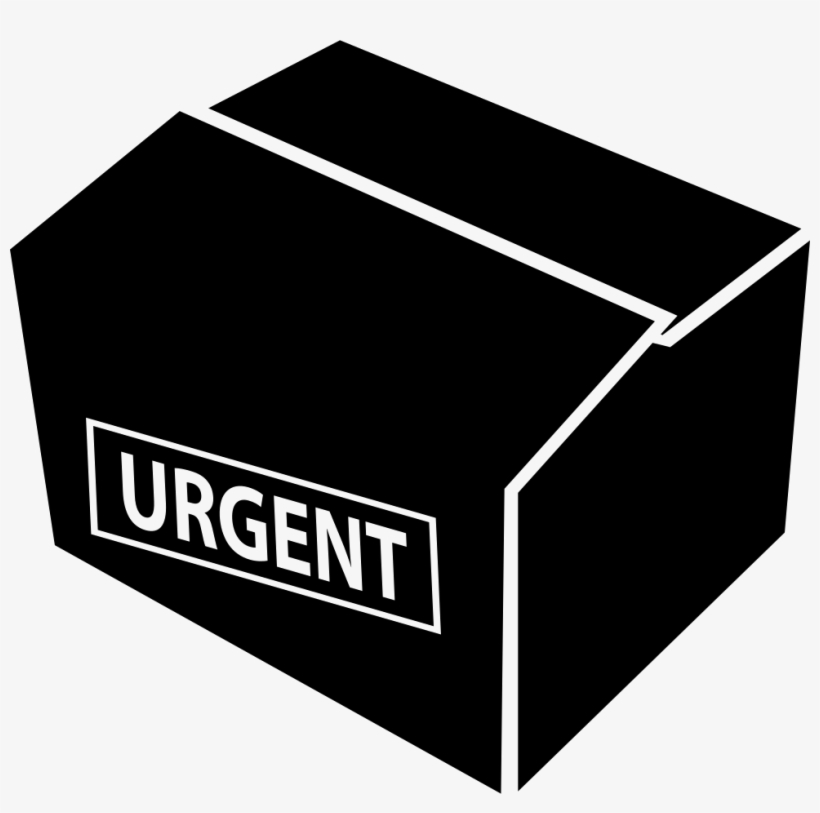 Packing Box With Urgent Delivery Comments - Icon, transparent png
