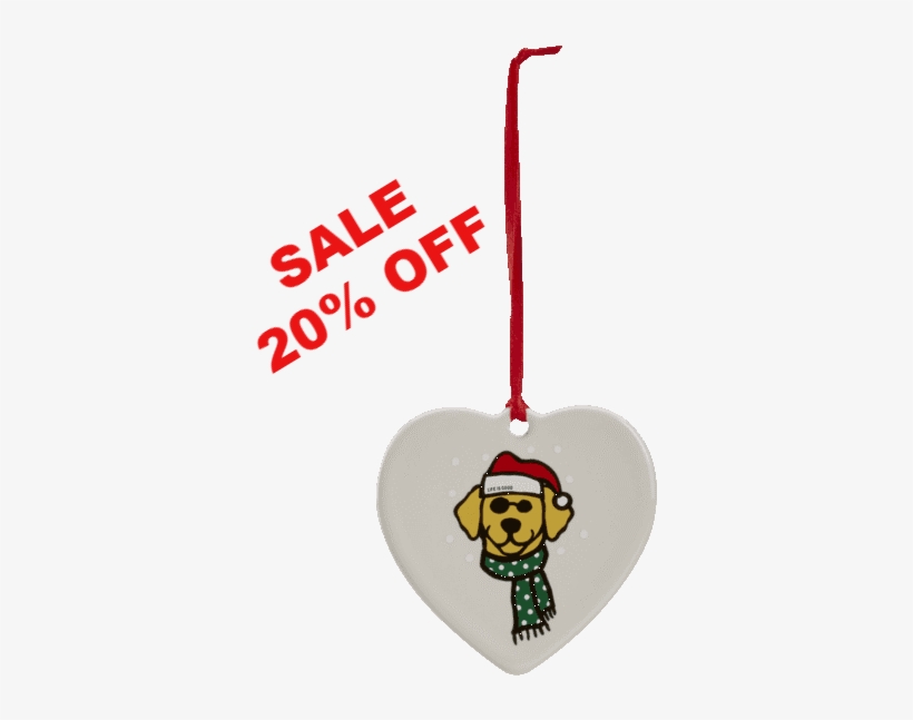 Doggy Santa Ornament - Percentage, transparent png