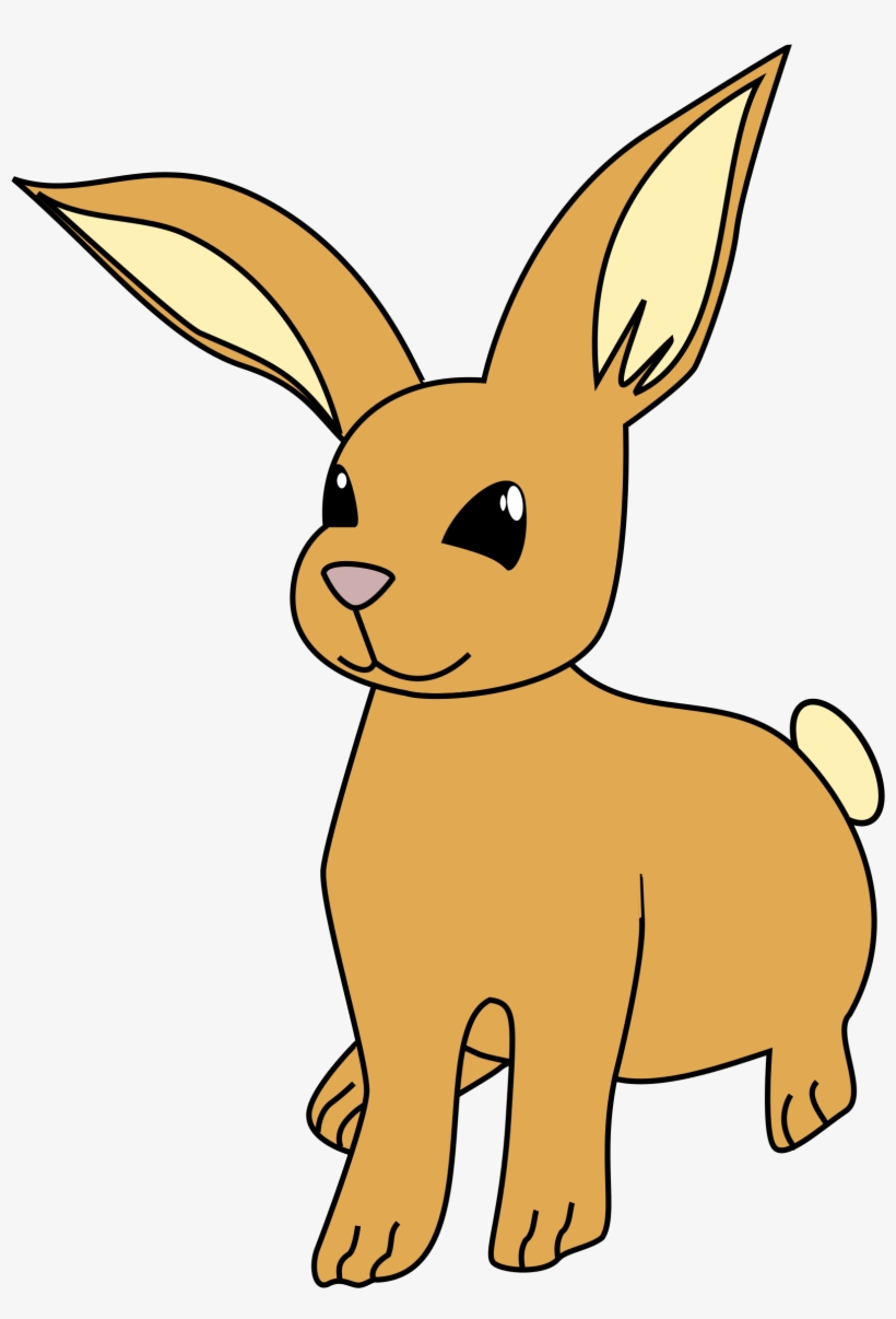 Brown Cartoon Bunny Svg Clip Arts 420 X 597 Px, transparent png