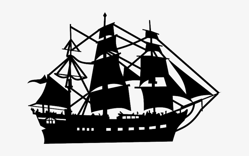 Sailer, Boat, Ship, Silhouette, Sailing Ship, Pirate - Ship Silhouette Png, transparent png