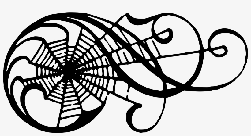 This Free Icons Png Design Of Spiderweb Scroll, transparent png