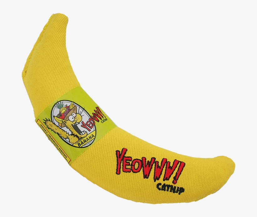 Upc - Yellow Banana Catnip Toy, transparent png