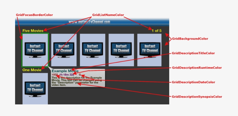 Roku Grid Colors - Diagram, transparent png