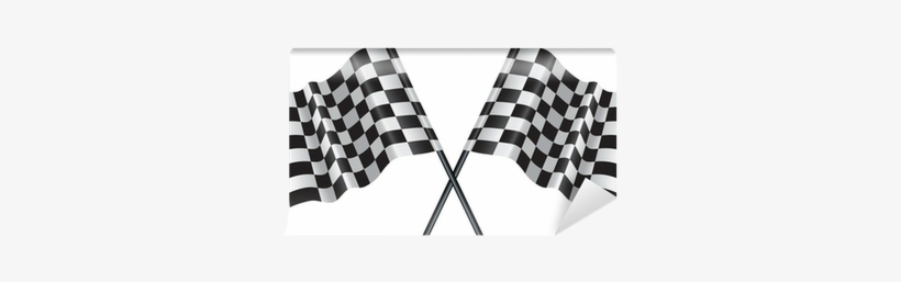 Motor Racing Checkered, Chequered Flag Wall Mural • - Chequeres Flag, transparent png