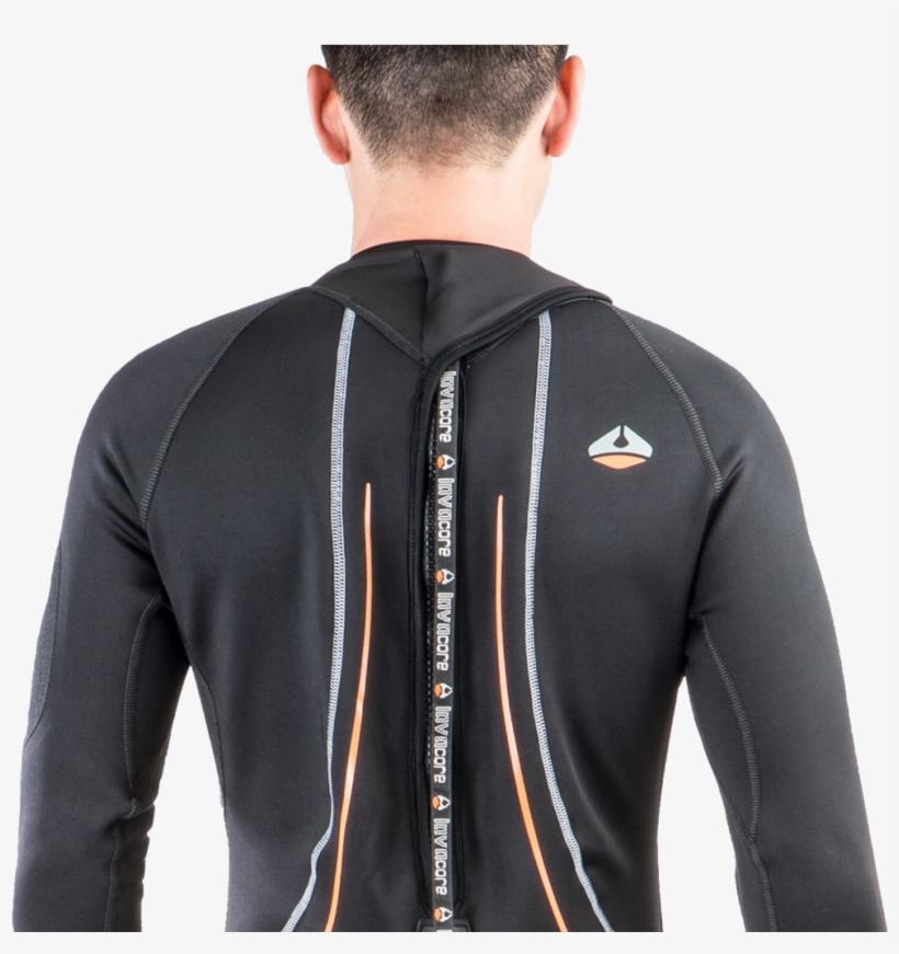 Lc Pt Fullsuit Backzip Men Backdetail Grey Web Copy - Lavacore Bck Zip Full Jumpsuit Polytherm Man, transparent png
