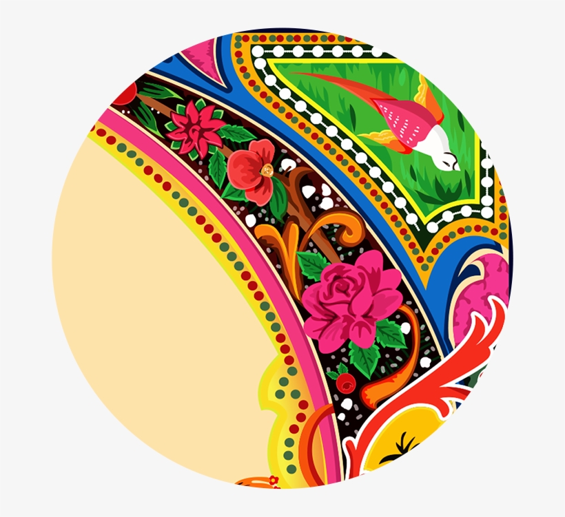 Truck Art Motifs Vector, transparent png