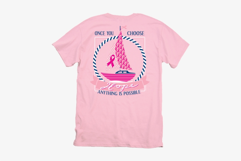 Itsa Girl Thing Choose Hope Boat Breast Cancer Pink - Sail, transparent png