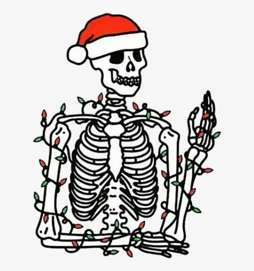 Tumblr Skeleton Bone Bones Skull Skulls Newyear Christm - You Are Dead Inside But, transparent png