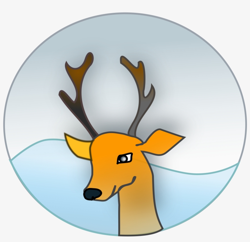 Reindeer - Reindeer Window Illustration Transparent, transparent png