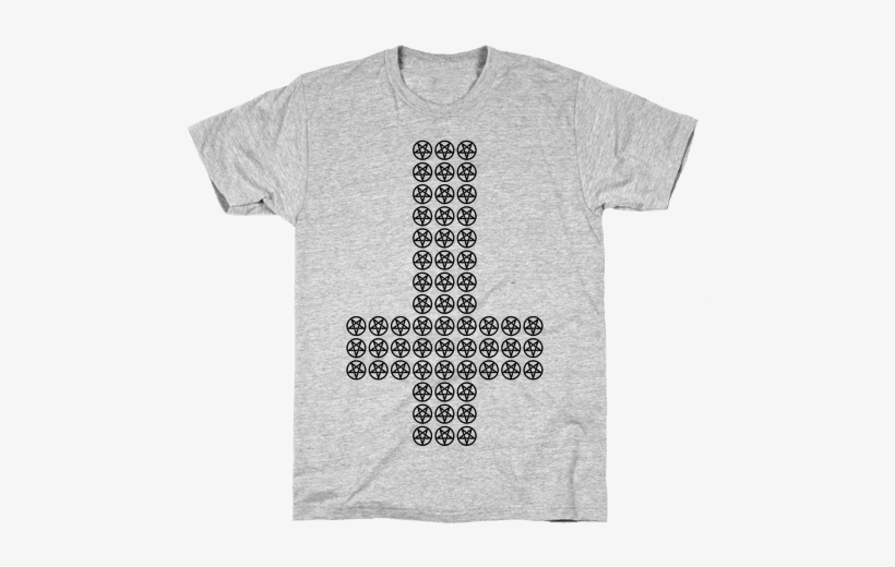 Pentagram Cross Mens T-shirt - Lesbian Shirt, transparent png