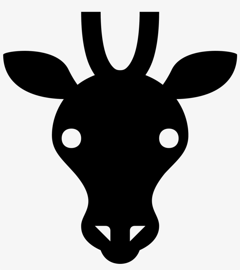 This Icon Is Depicting A The Head Of A Giraffe And - Giraffe Png, transparent png