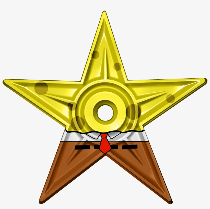 Spongebob Barnstar Hires - Hires Png, transparent png