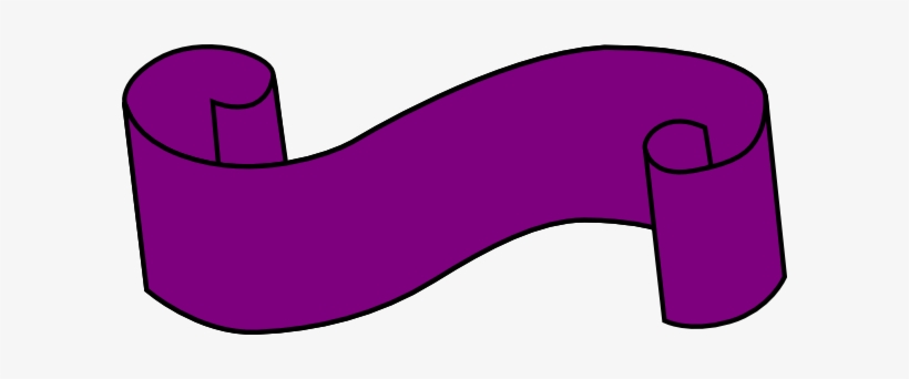 Purple Scroll Clip Art - Purple Scroll, transparent png