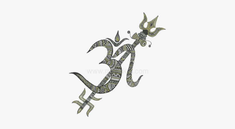 Om Trishul Swasthik Poster Print - Om With Trishul Logo, transparent png