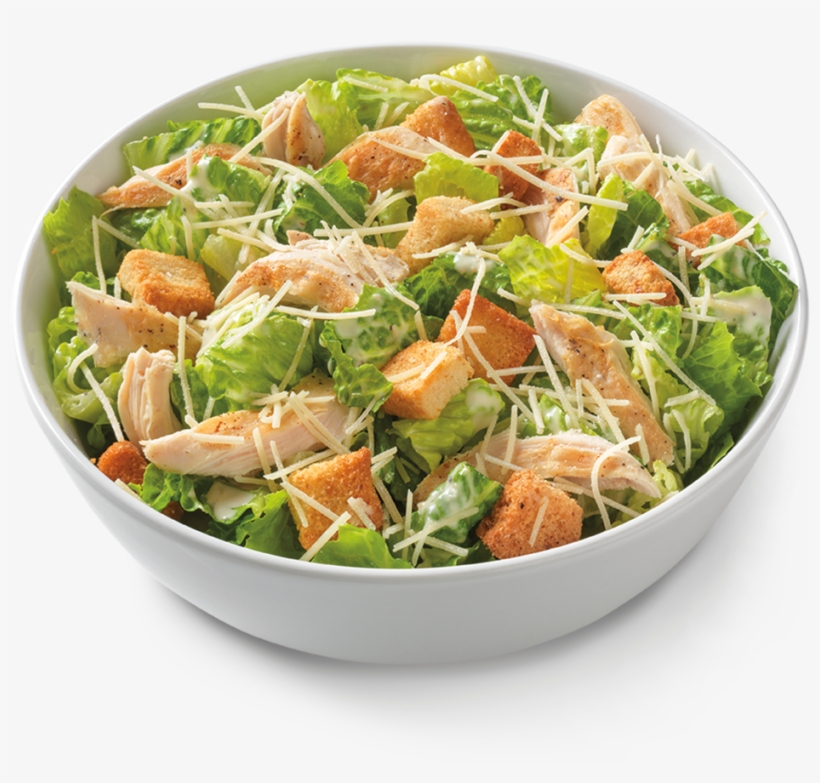Salad With Chicken Png - Chicken Caesar Salad Png, transparent png
