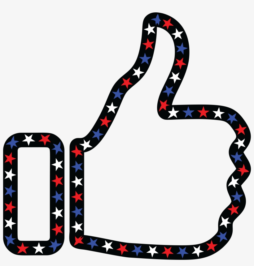 Free Thumbtack Png - Blue And Red Thumbs Up, transparent png