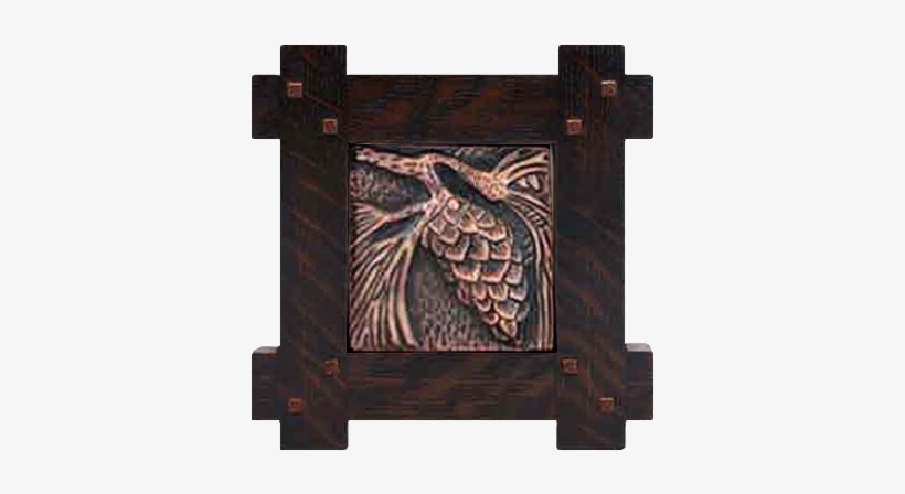 Wood Frame With Pine Cone Tile - Buddhism, transparent png