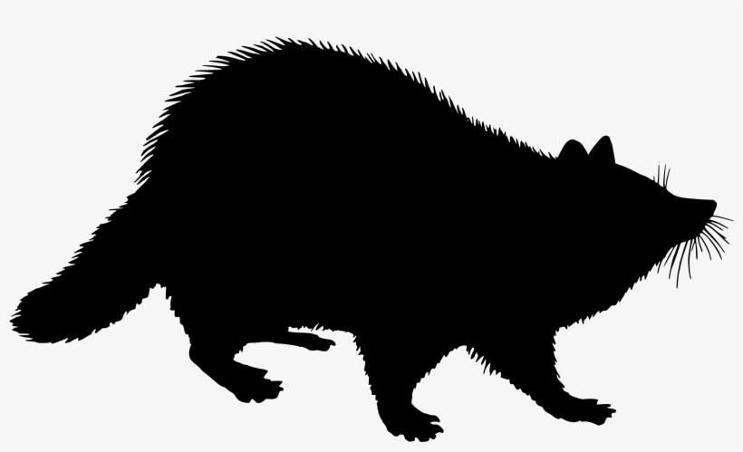 Png Black And White Stock Silhouette Clip Art At Getdrawings - Raccoon Silhouette Clip Art, transparent png