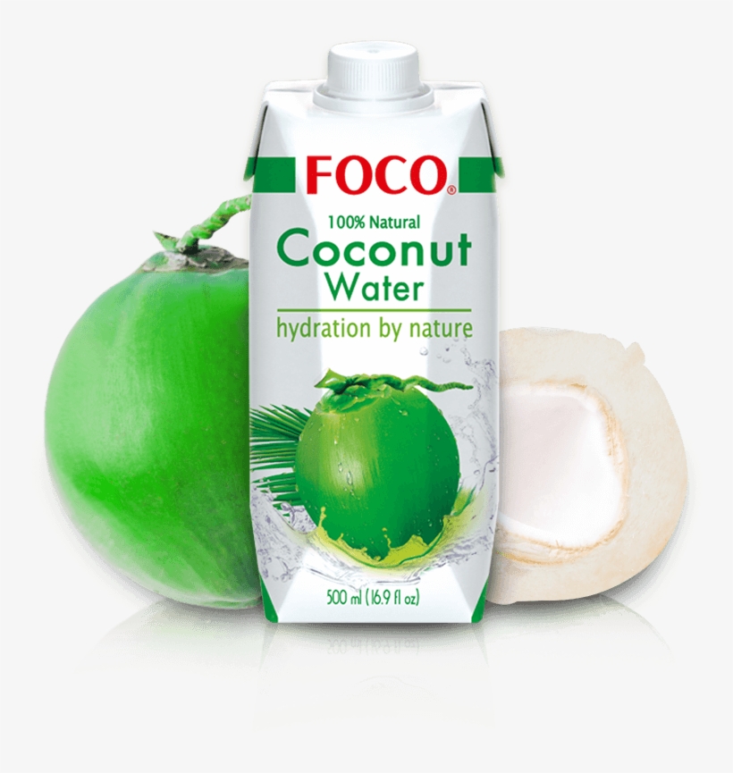 More Details - Foco Pure Coconut Water, 100% Pure, 11.2 Fluid Ounce, transparent png