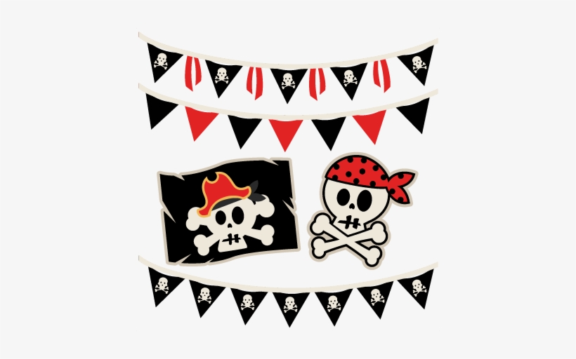 Pirate Set Svg Scrapbook Cut File Cute Clipart Clip - Drawing, transparent png