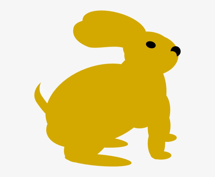 Yellow Rabbit Svg Clip Arts 558 X 596 Px, transparent png