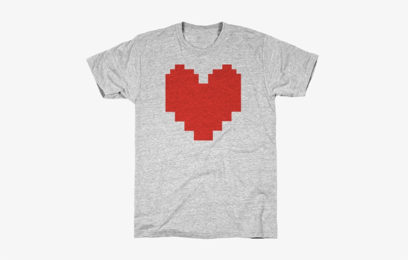 Undertale Pixel Heart Mens T-shirt - Funny Shirts For Teachers, transparent png