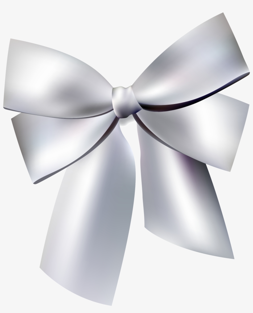15 Silver Ribbon Bow Png For Free Download On Mbtskoudsalg - Grey Bow Png, transparent png