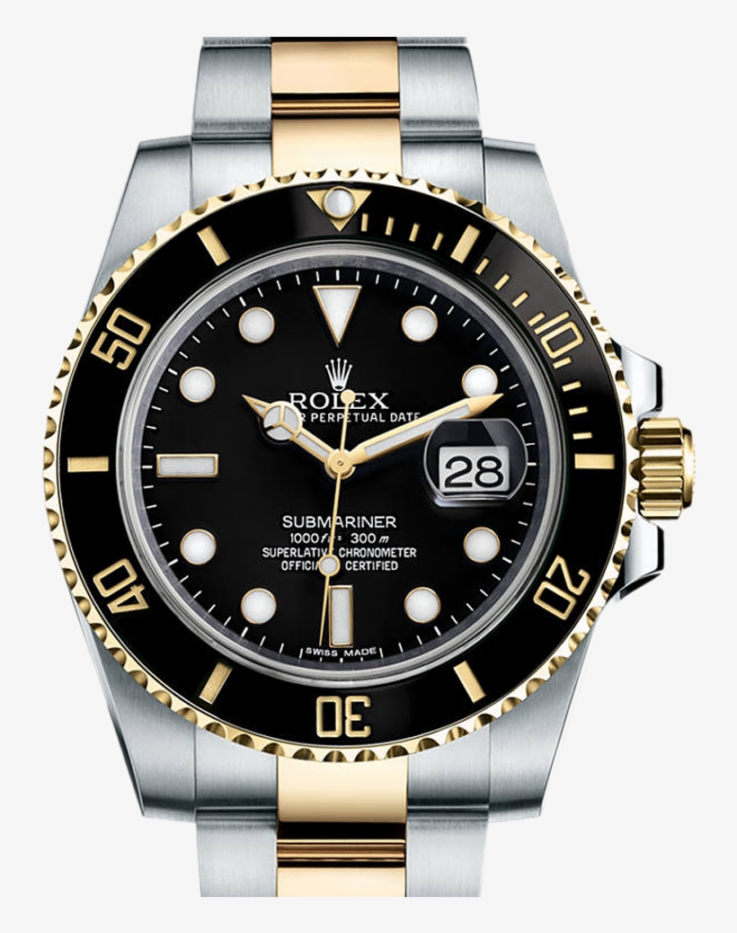 Rolex - Submariner Steel And Gold (116613), transparent png