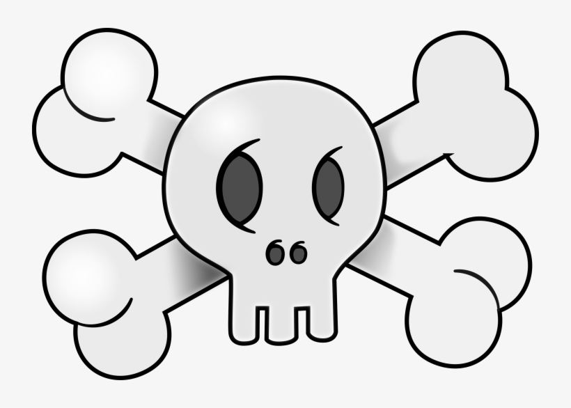 Original Png Clip Art File Skull With Cross Bones Svg, transparent png
