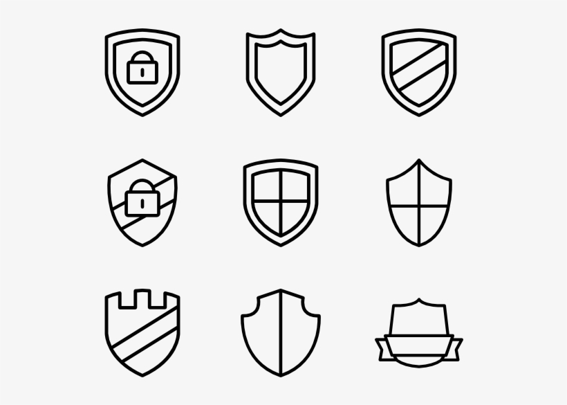 Shield - Email Icon White Psd, transparent png