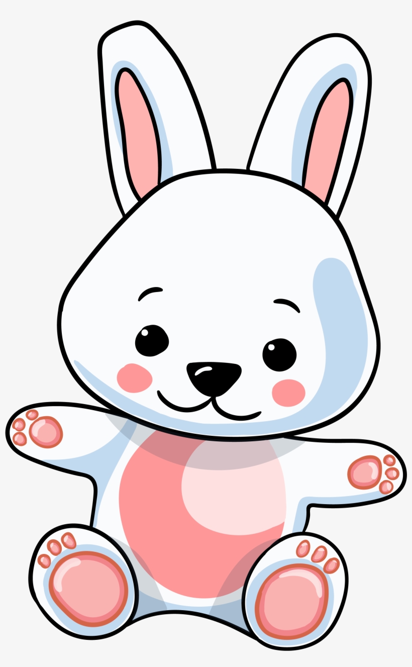Cartoon Cute Rabbit Toy - Cuterabbit Png, transparent png