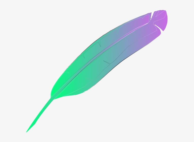 Feather Clipart Purple - Transparent Feather Clipart, transparent png