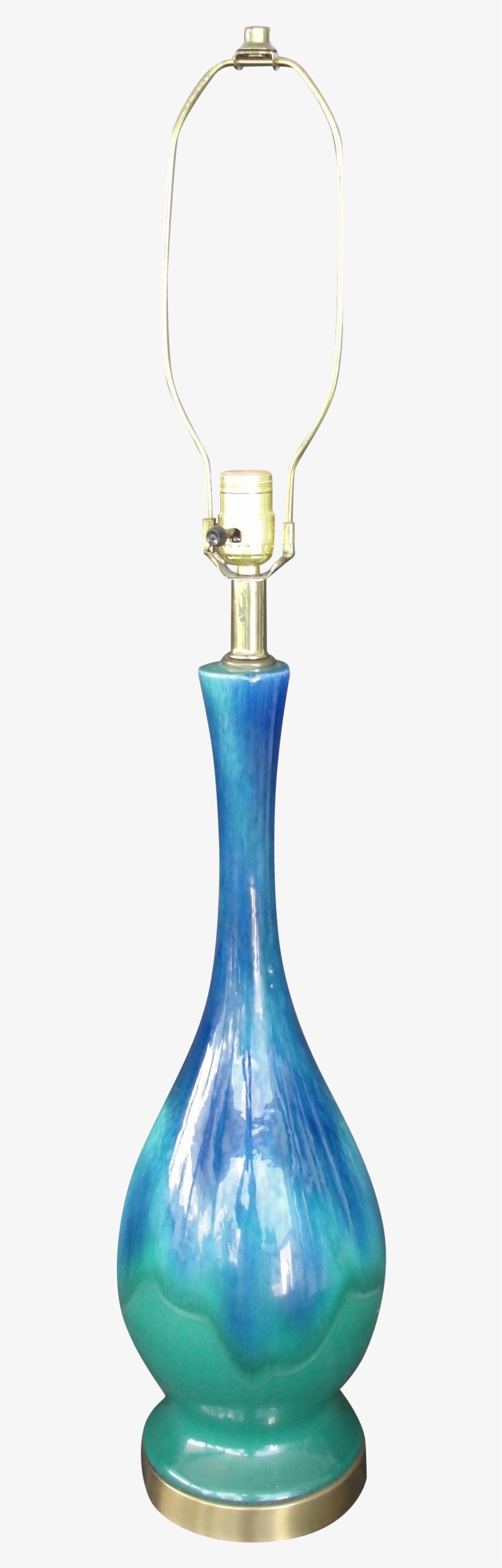 Modern Blue Green Drip Glaze Lamp This Is A Very Pretty - Ceramic Glaze, transparent png