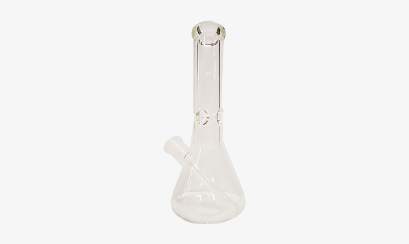 12″ Glass Beaker Bong - Glass Bottle, transparent png