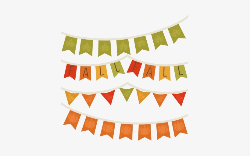 Fall Banners Svg Cutting File For Scrapbooking Autumn - Fall Banner Clipart Png, transparent png