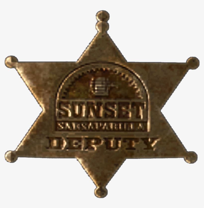 Sunset Sarsaparilla Deputy Badge - Deputy's Badge, transparent png