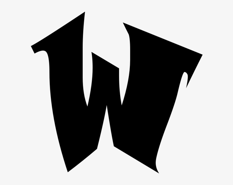 W - W Graffiti Letter Png, transparent png