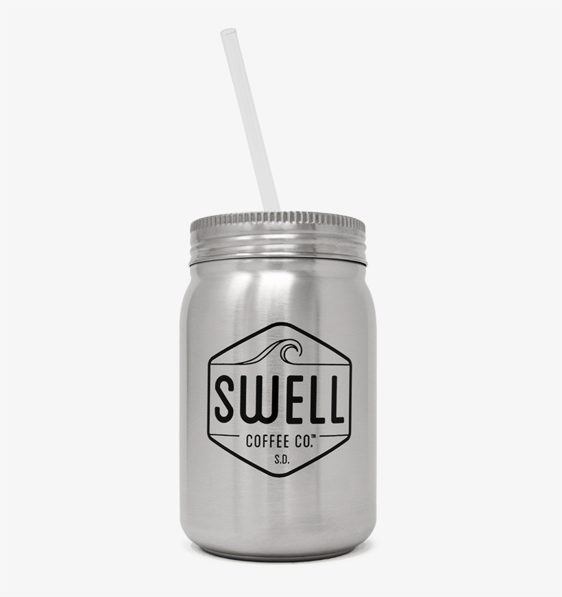 Mason Drinking Jar With Straw And Sip Lid, transparent png