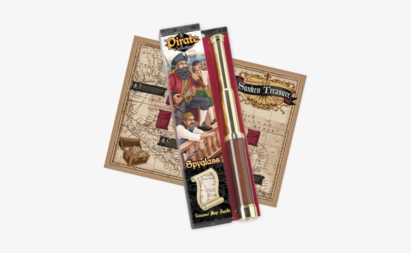 Pirate Spyglass - West Indies Map, transparent png