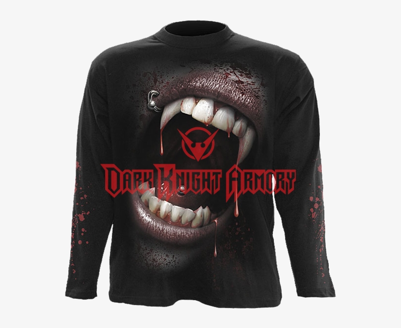 Goth Fangs, Gothic Fantasy Metal Vampieren Mannen T-shirt, transparent png