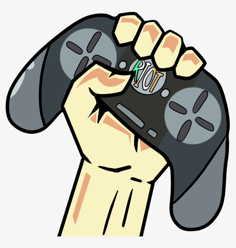 Everynightxriot - Controller Cartoon With Hand, transparent png