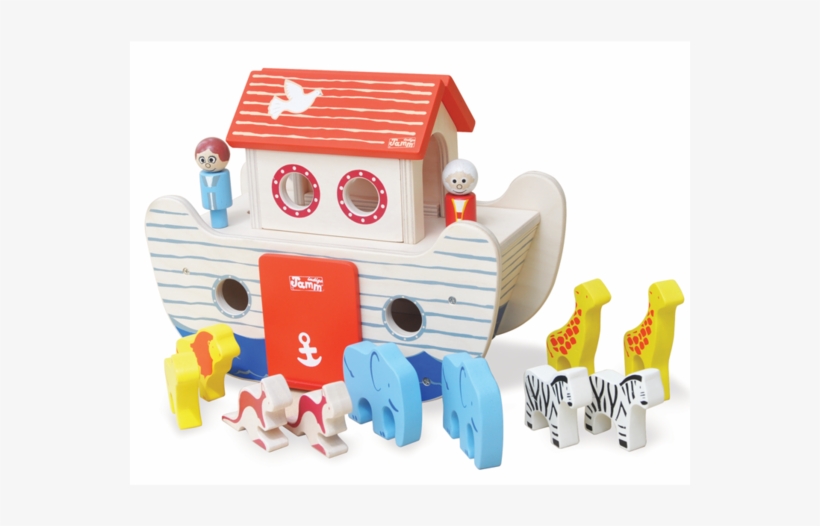 Jammtoys, 12 Months Plus - Indigo Jamm Noah's Wooden Ark, transparent png